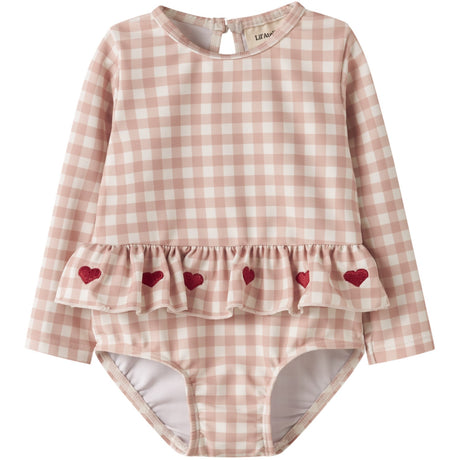 Lil'Atelier Misty Rose Nbffinley Ls Swimsuit Lil