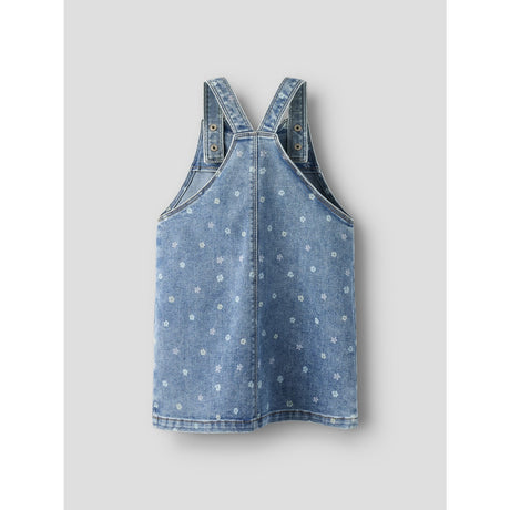Name It Medium Blue Denim Flower Nmfrosa Short Dnm Bibskirt 3555-On Noos