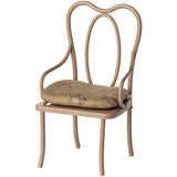 Maileg Vintagestol, Mini, Mørk Pudder
