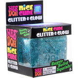 NeeDoh Nice Cube Glitter & Glow 3 Asst. CDU