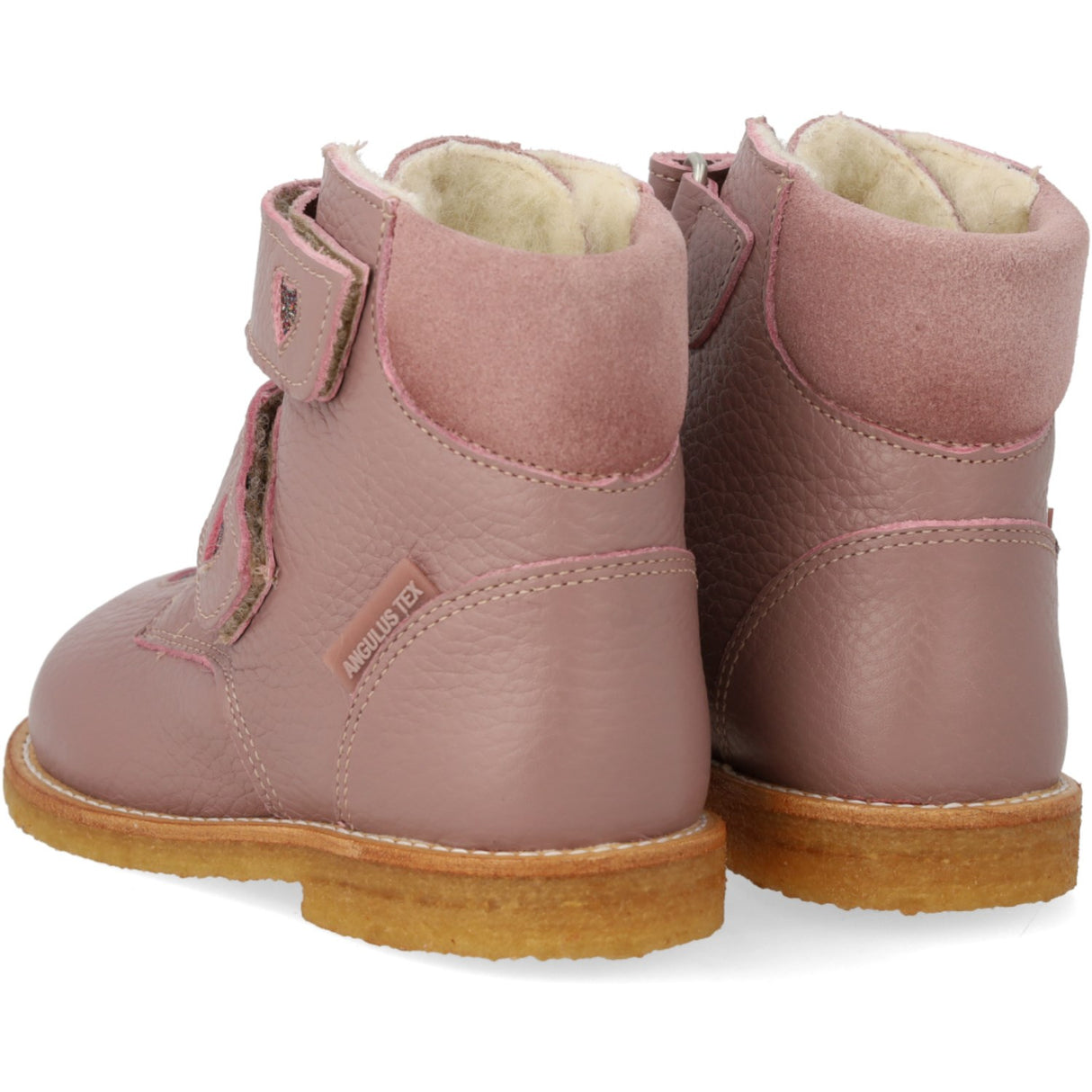 Angulus Faded Rose/Multi Glitter TEX Boot with Sparkling Glitter Hearts