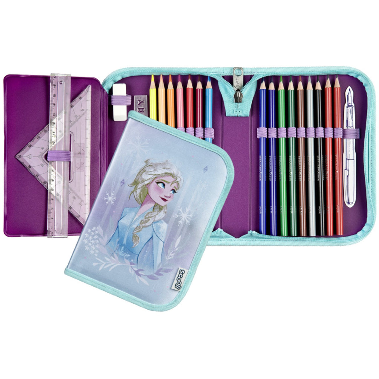 Undercover Disney Frozen Pencil Case Med Indhold