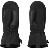 Reima Black Osaten Black Softhell Mittens