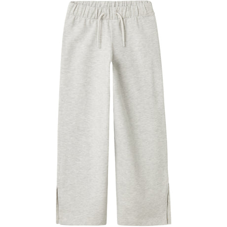 Name It Light Grey Melange Nkfkarrie Wide Sweat Pants Unb