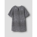 Name It Night Owl Grey Leopard Nkfleo Twill Dress 4002-Td T