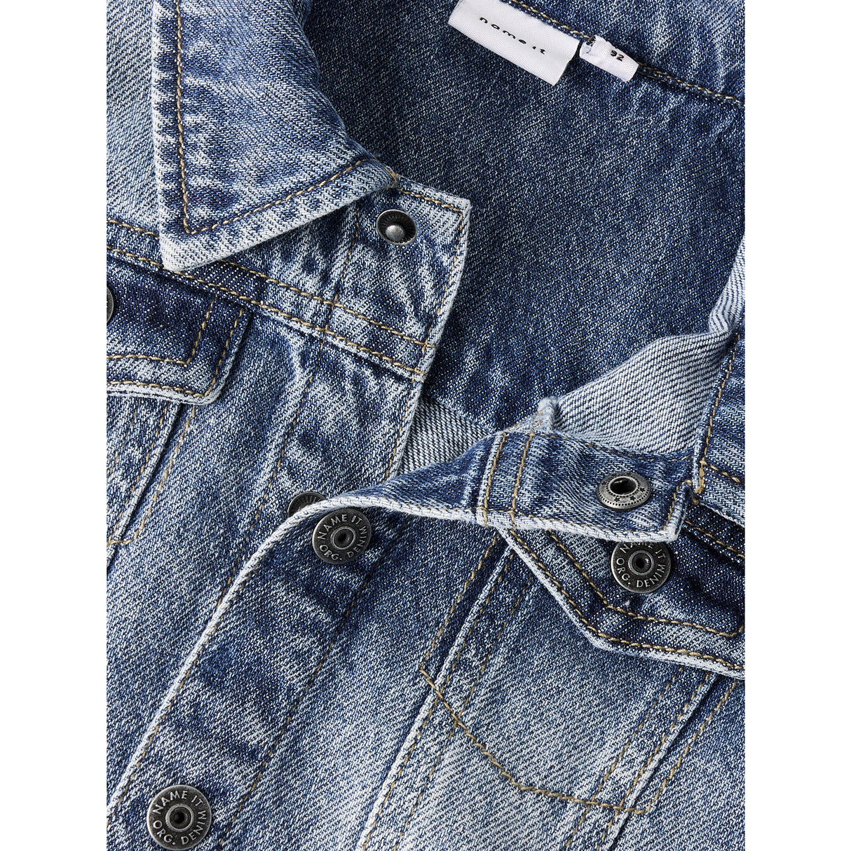 Name It Medium Blue Denim Nmmnick Ls Dnm Jacket 3148-Xs D