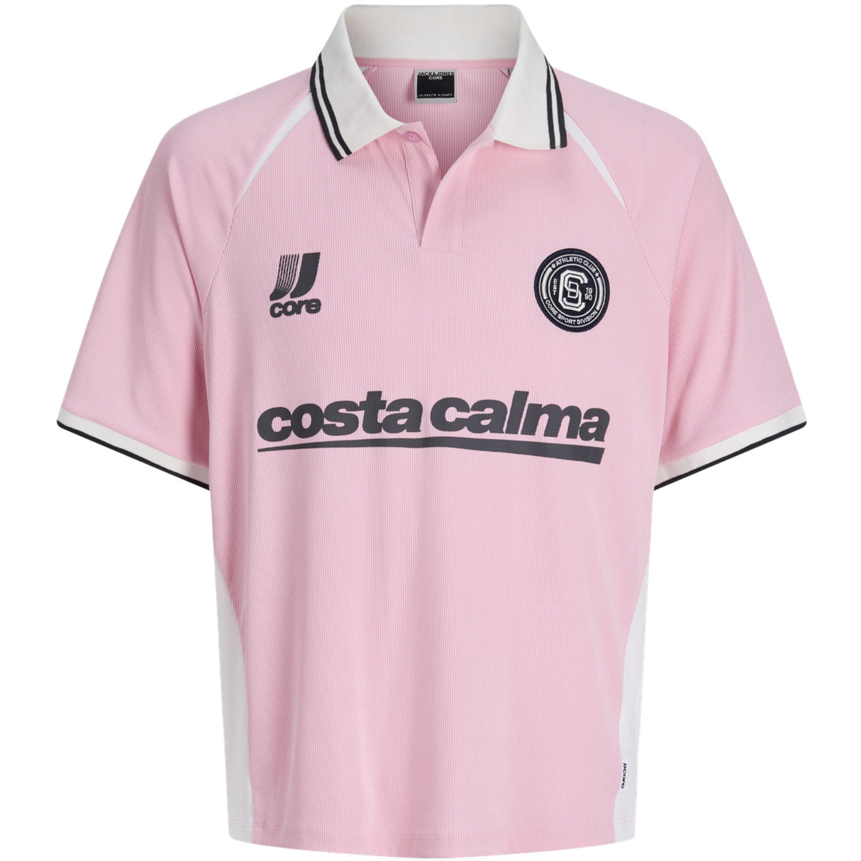 Jack & Jones Junior Sweet Lilac Jcoclub Ribbed Football Polo Ss Jnr