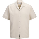 Jack & Jones Junior Moonbeam Jjglobal Waffle Resort Shirt Ss Jnr