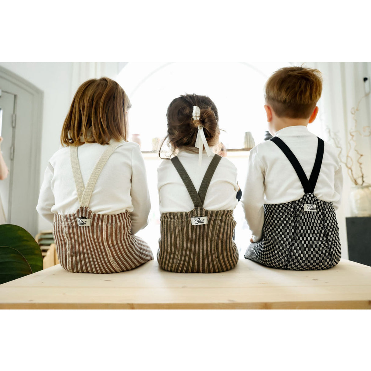 Silly Silas Granola X Cream Striped Special Footless Tights