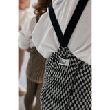 Silly Silas Black X White Checked Special Footed Tights