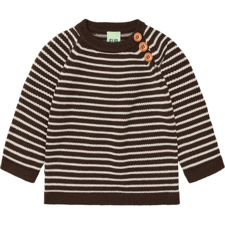FUB Mocca/Ecru Baby Sweater