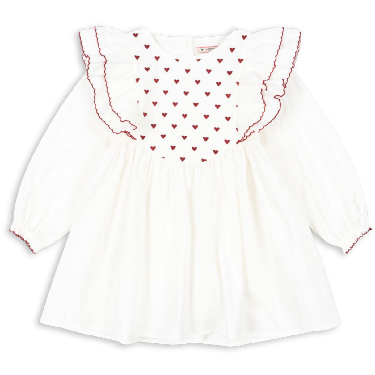 Konges Sløjd Pure White Coeur Dress Gots