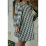 Konges Sløjd Green Check Foret Dress Gots