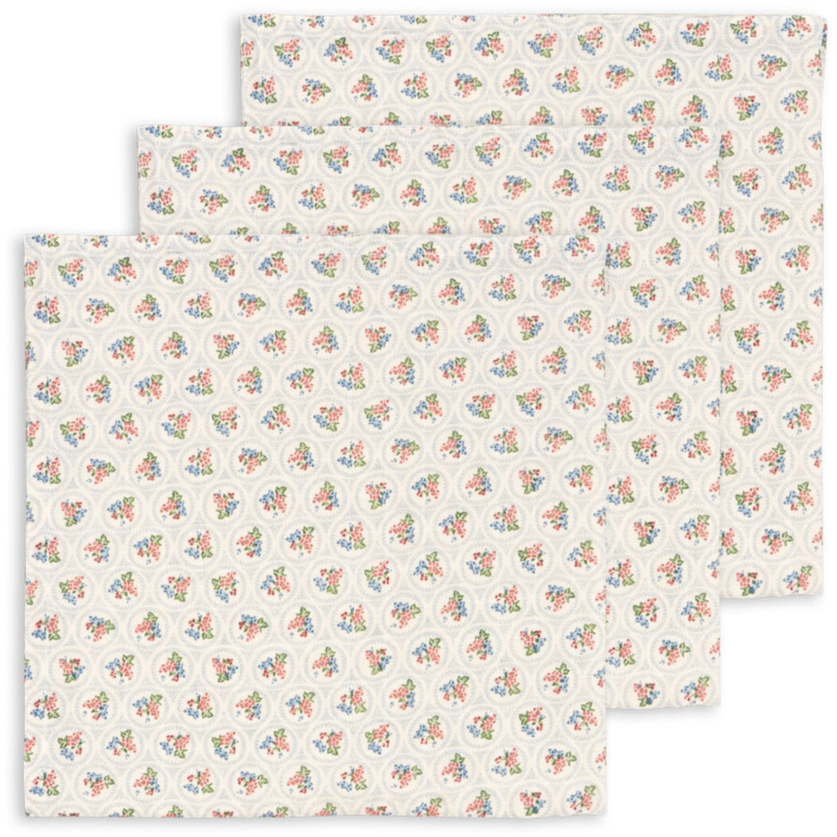 Konges Sløjd Verona Blues 3 Pack Muslin Cloth Gots