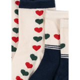 Konges Sløjd Heart Mix 2 Pack Jaquard Socks