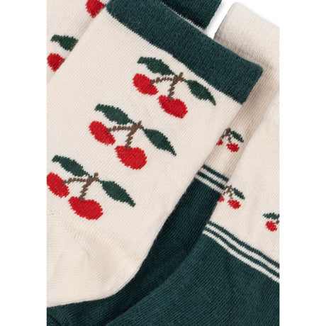 Konges Sløjd Cherry Mix 2 Pack Jaquard Socks