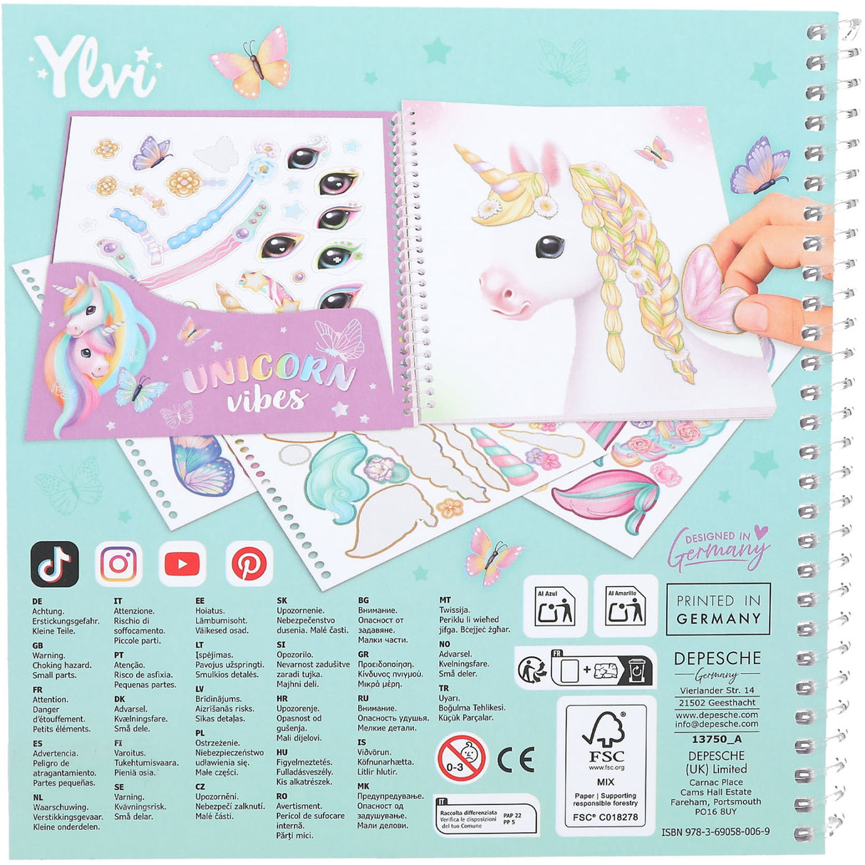 Ylvi Create Your Special Unicorn Dress Me Up