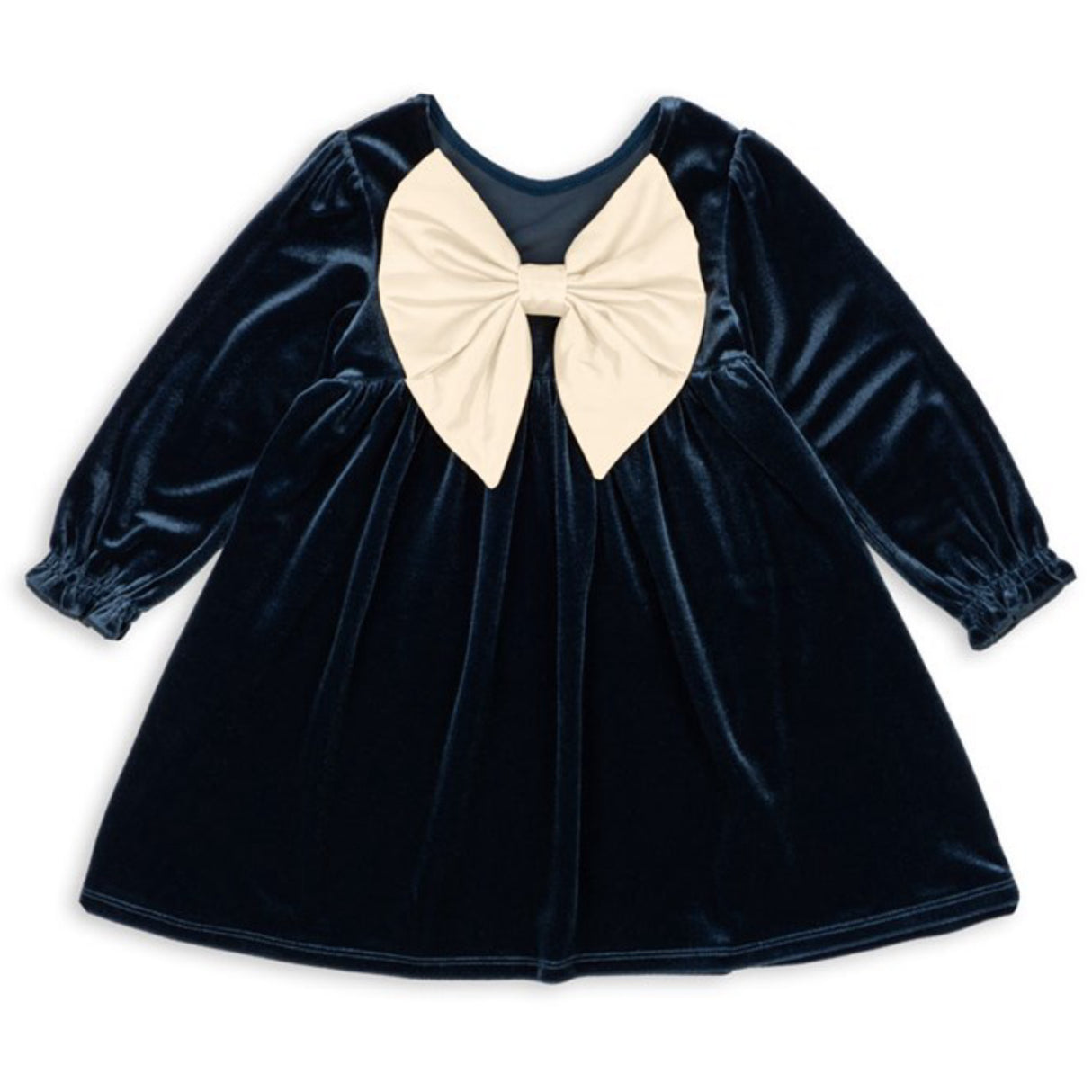 Konges Sløjd x Luksusbaby Navy Blazer Gia Bow Dress Grs