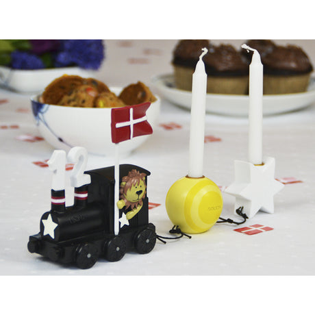 Kids by Friis Løven Birthday Train M. Planet Og Stjerne