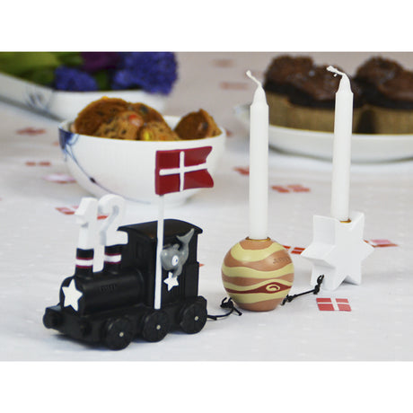 Kids by Friis Fisken Birthday Train M. Planet Og Stjerne