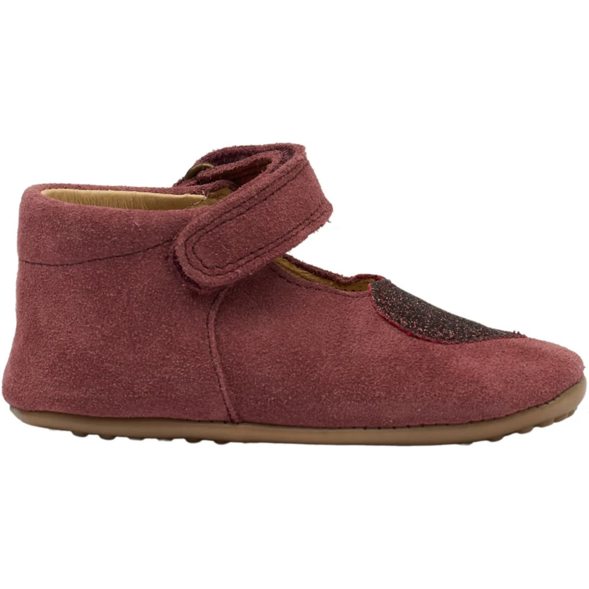 Pom Pom Dark Burgendy Beginner shoes Ballerina Heart