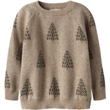 Lil'Atelier Oxford Tan Nmngalto Bob Ls Knit Lil