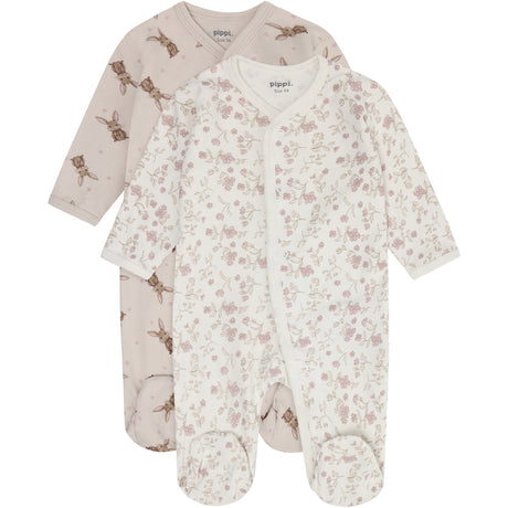 Pippi Violet Ice Nightsuit W/F -Buttons 2-Pack