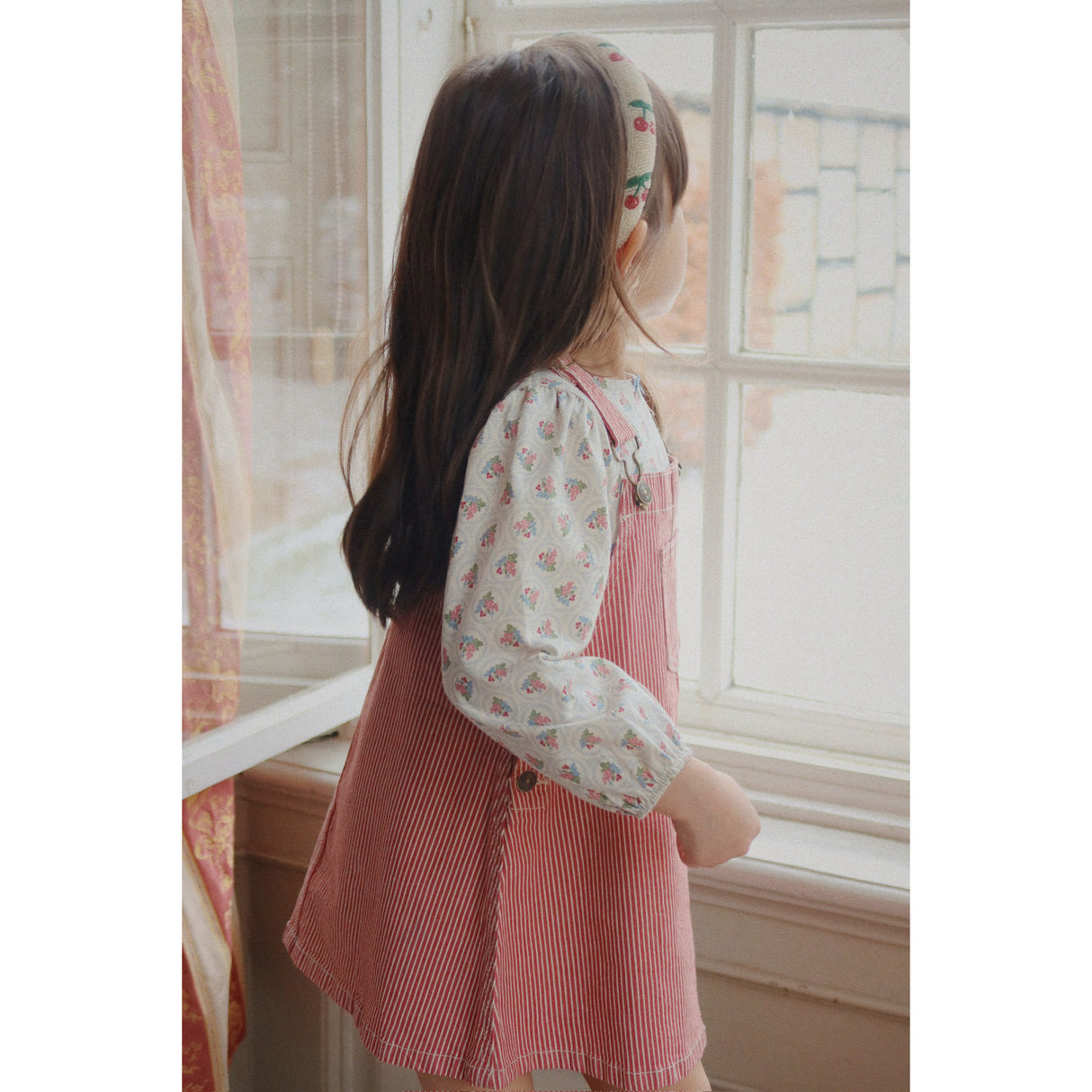 Konges Sløjd Milk Rouge Stripe Luc Spencer Dress Gots