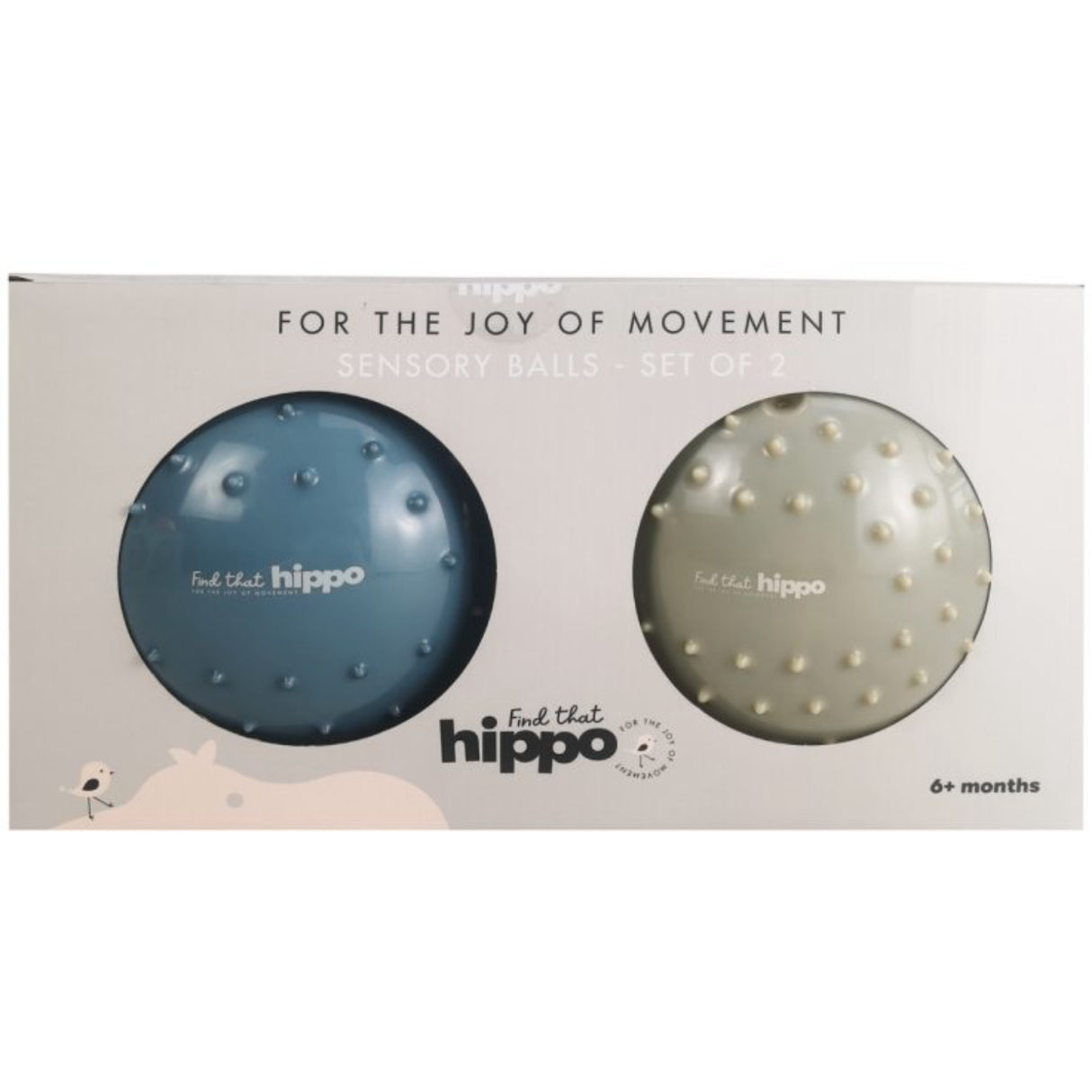 Find that Hippo Sanse-Bolde - Set With 2 Stk., Farver Metallic Blue & Khaki