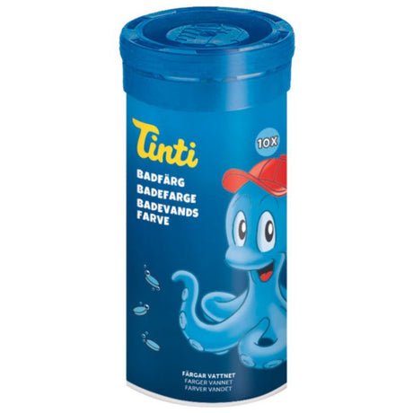 Tinti Badevandsfarver Blå, 10 Stk. Pakke