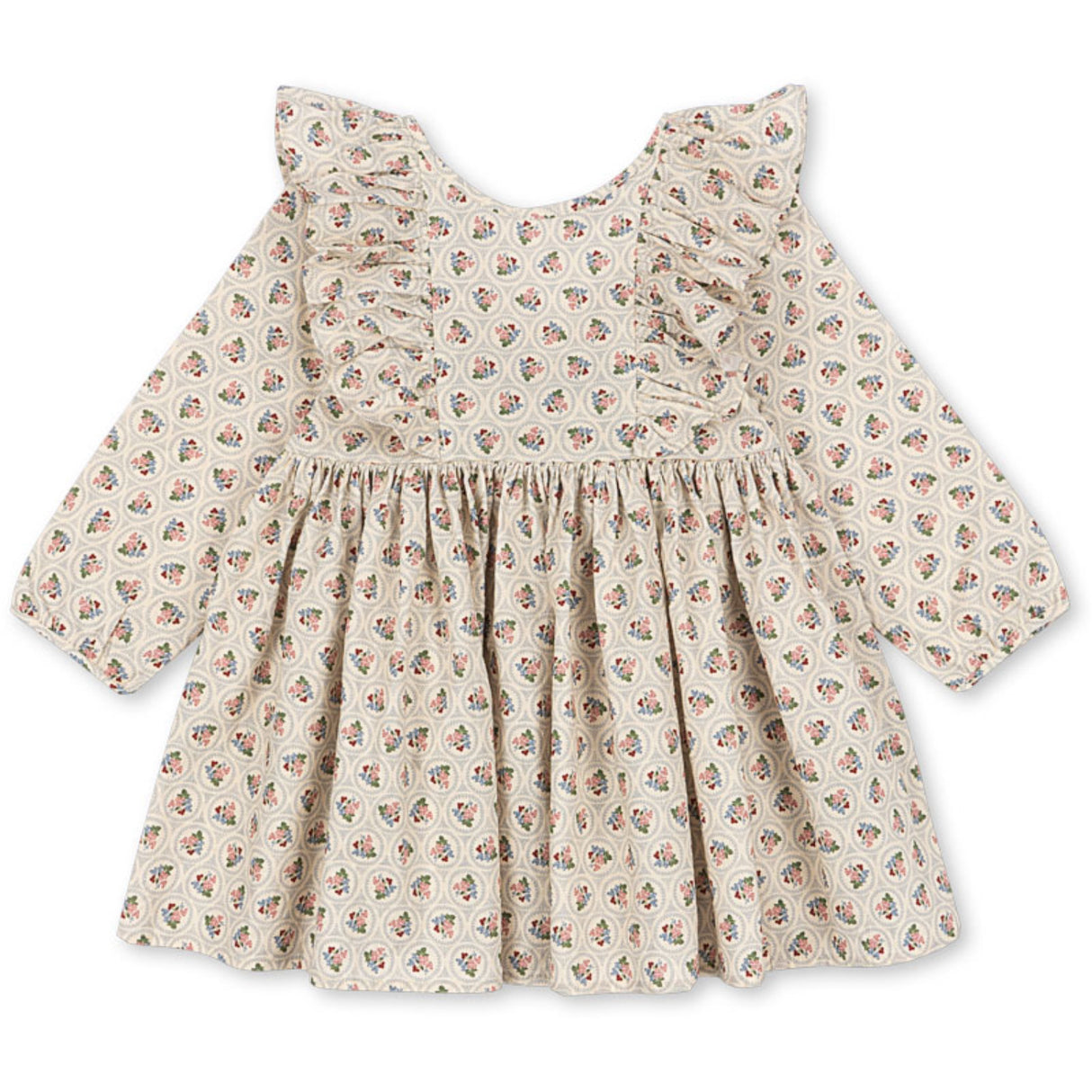 Konges Sløjd Verona Blues Cianna Ls Bow Dress Gots