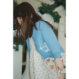 Konges Sløjd Verona Blues Cianna Ls Bow Dress Gots