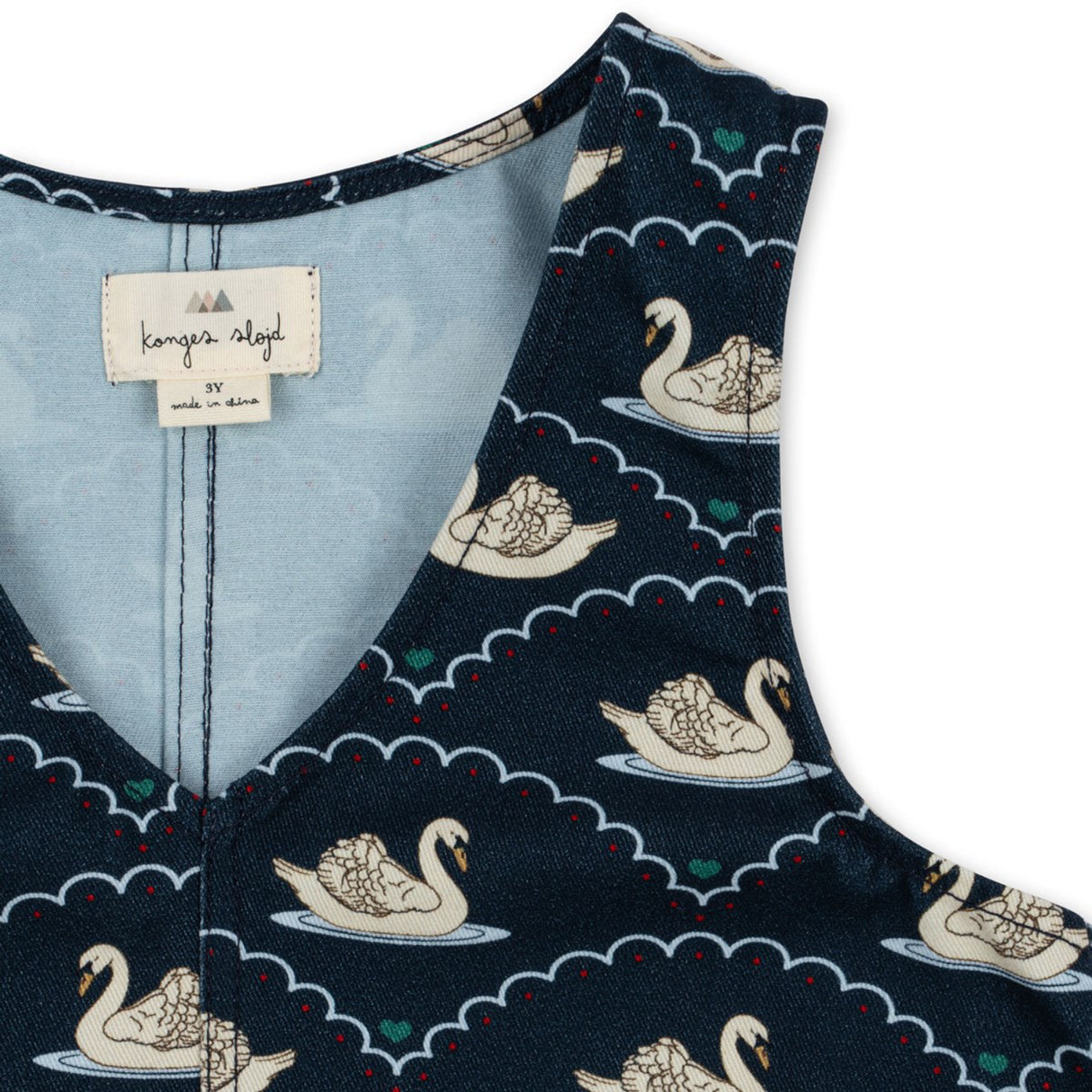 Konges Sløjd x Luksusbaby Swan Fen Dress Gots