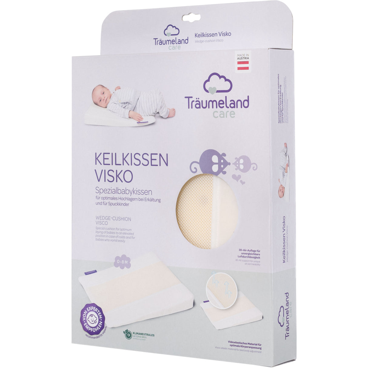 Träumeland White Wedge-Cushion Visco (From 0 To 8 Months)