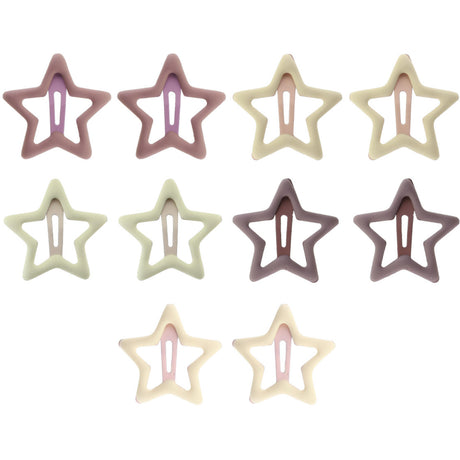 Bow's by Stær Brown Snap Hair Clip - Star (10 Pack)
