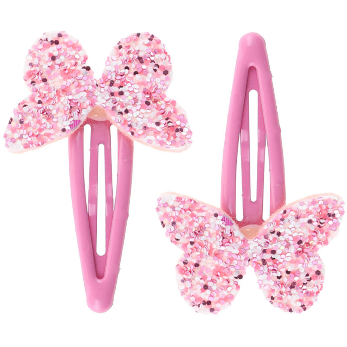 Bow's by Stær Pink Snap Hair Clip - Butterfly (2 Pack)