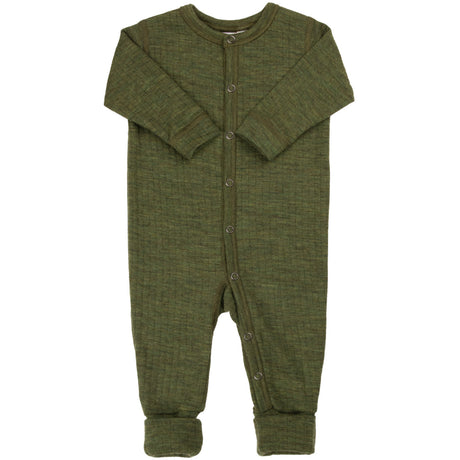 Joha Dark Olive Nightsuit 2-in-1 Fødder