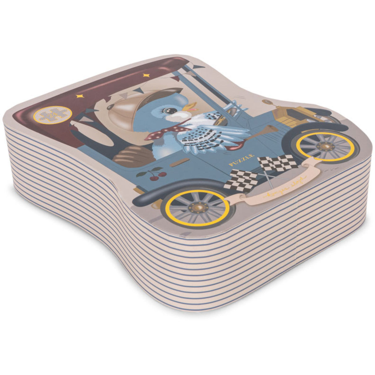 Konges Sløjd Car Birdie Birdie Puzzle Fsc