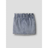 Lil'Atelier Medium Blue Denim Nmffunda Loose Dnm Skirt 5552-Fd Lil