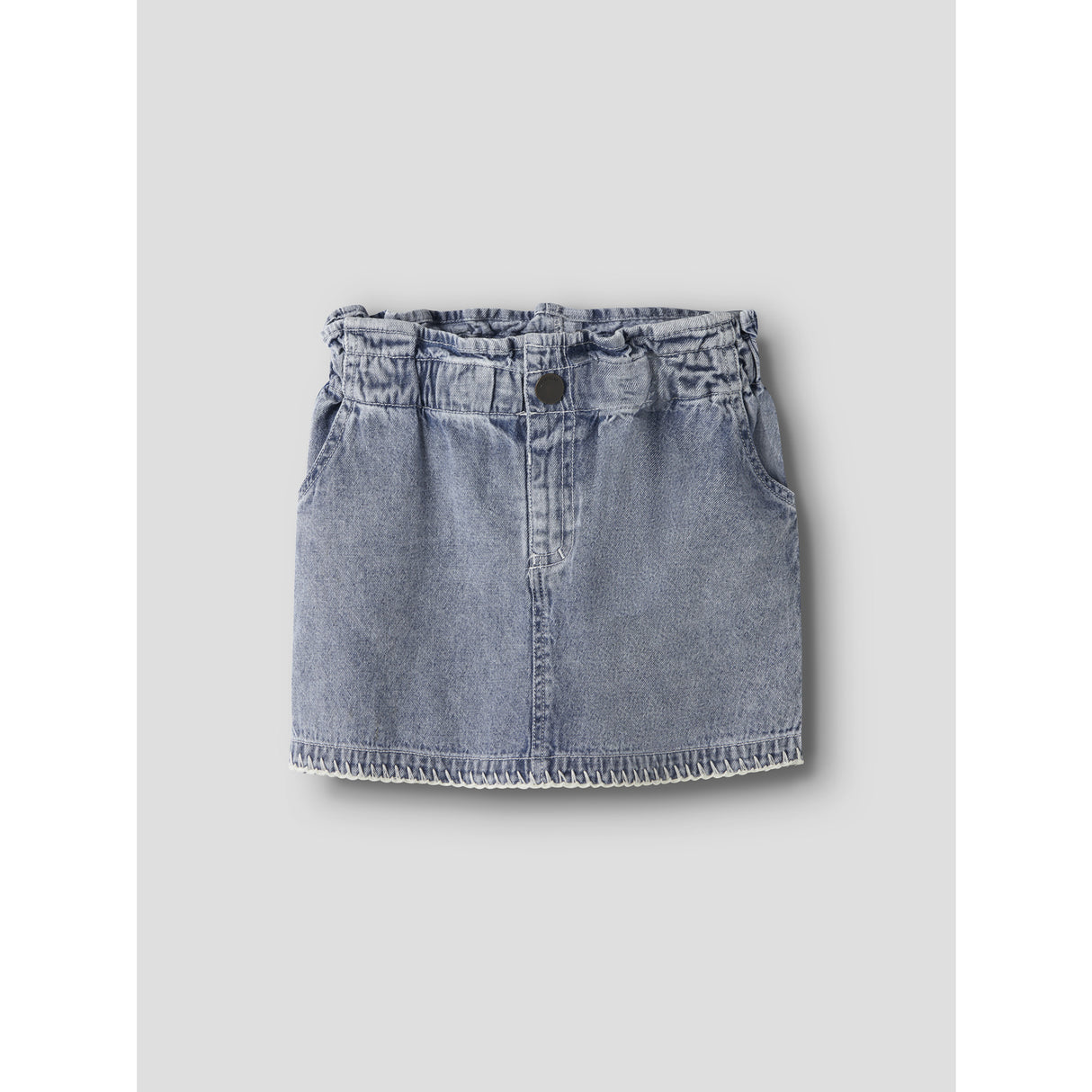 Lil'Atelier Medium Blue Denim Nmffunda Loose Dnm Skirt 5552-Fd Lil
