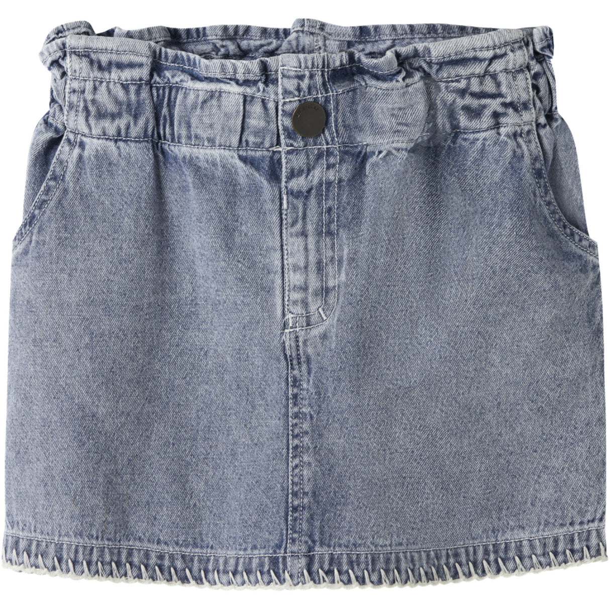 Lil'Atelier Medium Blue Denim Nmffunda Loose Dnm Skirt 5552-Fd Lil