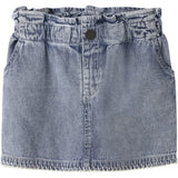 Lil'Atelier Medium Blue Denim Nmffunda Loose Dnm Skirt 5552-Fd Lil