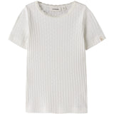 Lil'Atelier Coconut Milk Nmfhaldis Ss Slim Top Lil