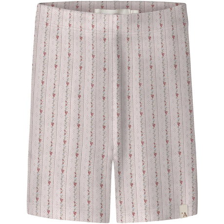 Lil'Atelier Morganite Flower Nmfrachello Duna Slim Biker Shorts Lil