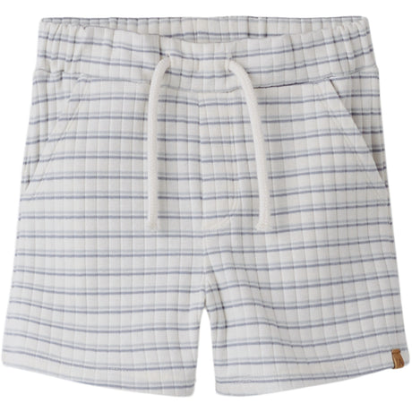 Lil'Atelier Coconut Milk Dusty Blue Nmmhaldur Loose Shorts Lil