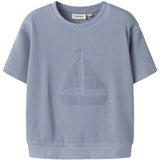 Lil'Atelier Dusty Blue Nmmharun Ss Loose Sweat Lil