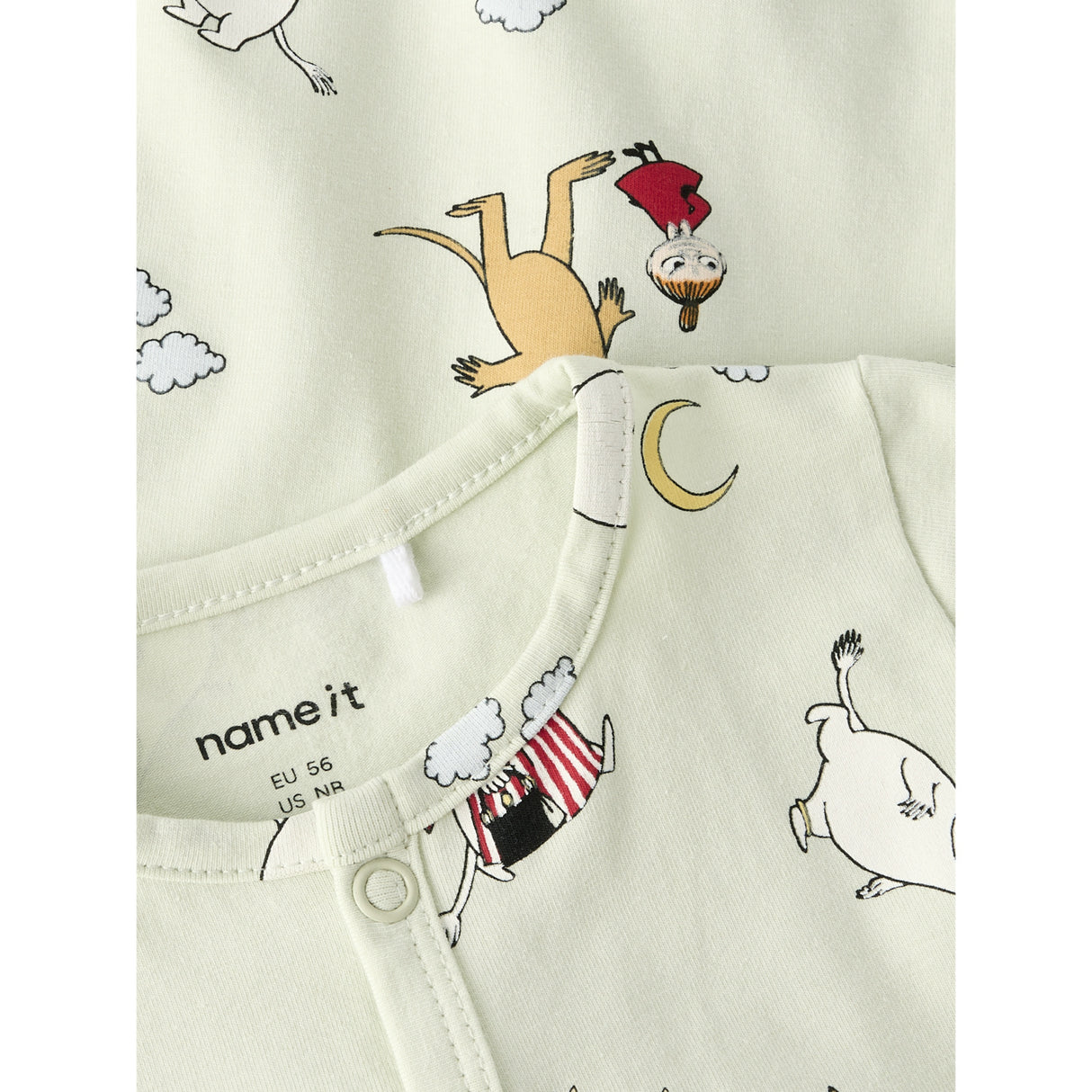 Name It Pale Aqua Nbnselper Moomin Ls Nightsuit Vde