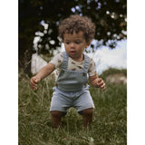 Lil'Atelier Medium Blue Denim Nbmfunda Loose Shortall 5552-Fd Lil