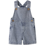 Lil'Atelier Medium Blue Denim Nbmfunda Loose Shortall 5552-Fd Lil