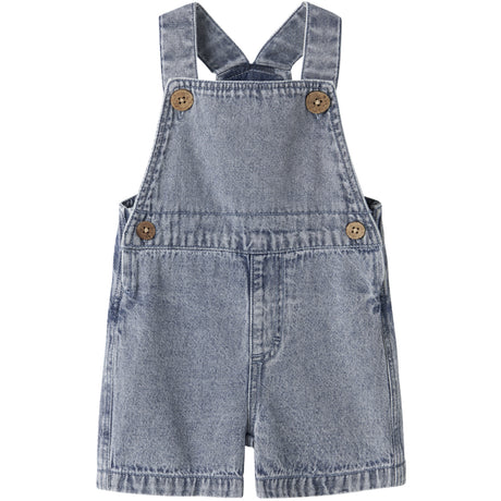 Lil'Atelier Medium Blue Denim Nbmfunda Loose Shortall 5552-Fd Lil